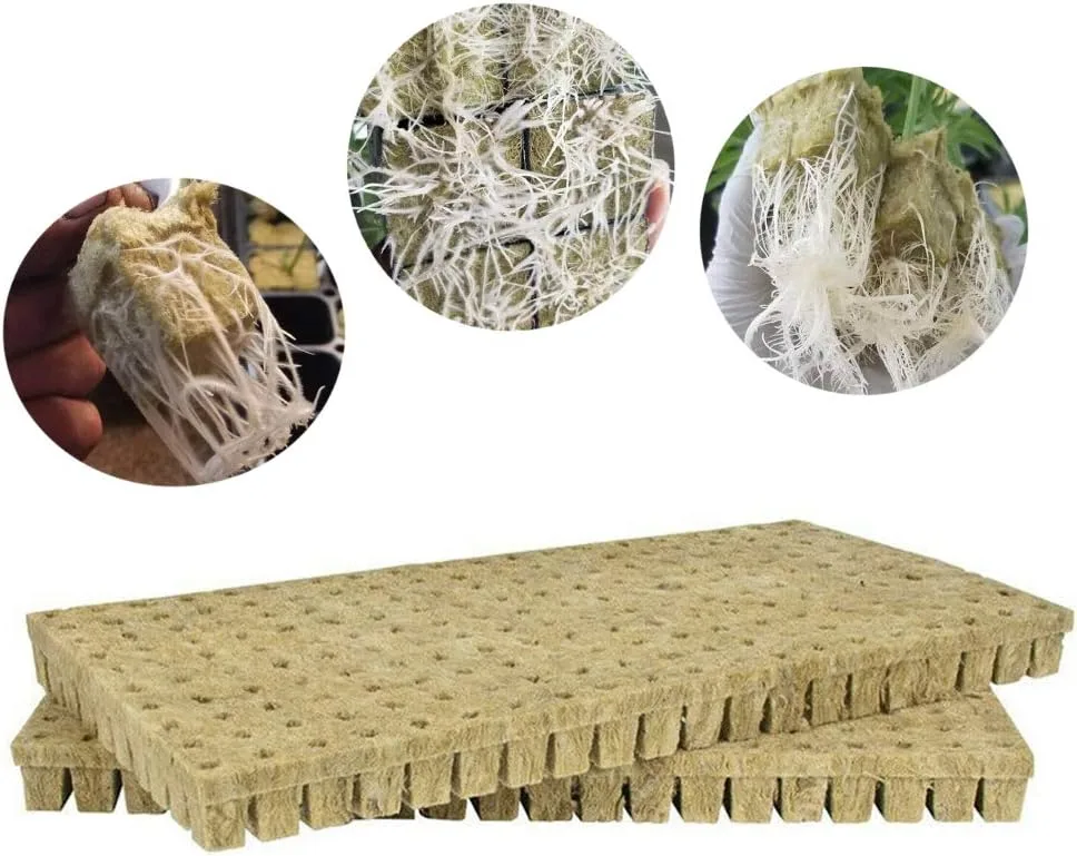 Cubos de Cultivo de lana de Roca  Ideal para hidroponía 