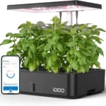 iDOO WiFi Smart Garden: Sistema de Cultivo Hidropónico de 12 Vainas con Conectividad WiFi y Luz LED Ajustable🌿📱