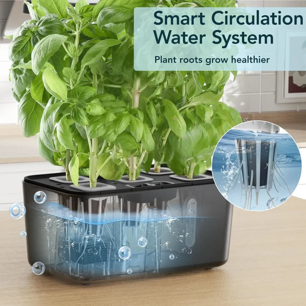 La Mejor Guía Completa del iDOO Sistema Hidropónico 5 Pots 6 Sistema de Circulación de Agua Inteligente del iDOO Sistema Hidropónico 5 Pots para que las raíces de las plantas crezcan más sanas