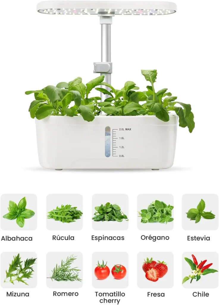 🏆 La Mejor Guía Definitiva del Smart Garden GOLUMUP 6 Plantas 🥬 8 La plantas ideales para Cultivar en el Jardín Inteligente de Interior GOLUMUP para un cultivo hidropónico óptimo